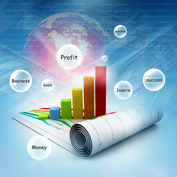 Business graph — Stock Photo, Image