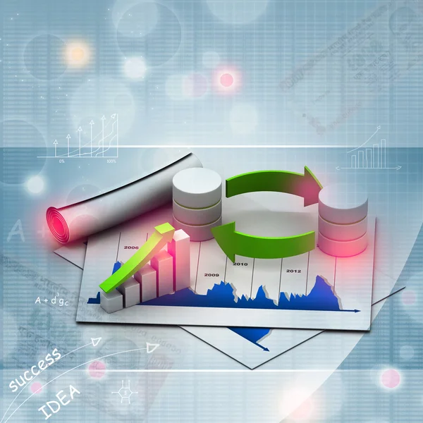 Grafikteki grafik ile veritabanları kavramı simge