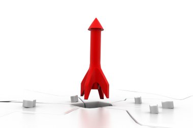 Büyüyen iş grafiği. (iş büyüme kavramı)