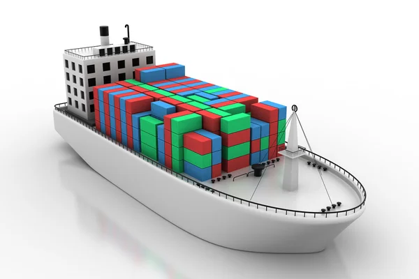 Containerskip – stockfoto