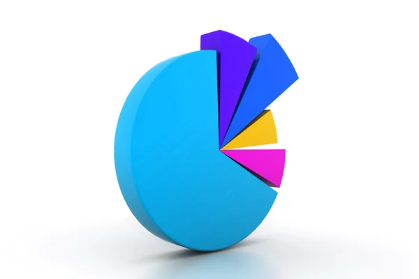 Colorful pie chart — Stock Photo, Image