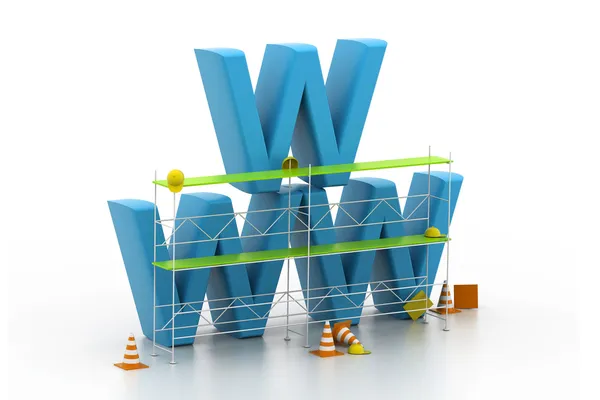 Www under construction — Stock Photo, Image