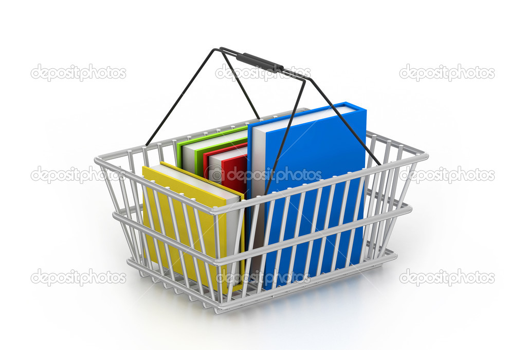 Books in shopping basket