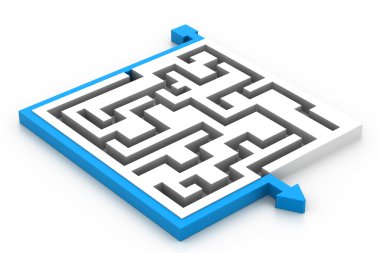 Labirent puzzle çözüldü