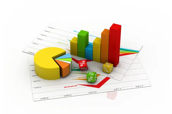 : üzleti grafikon — Stock Fotó