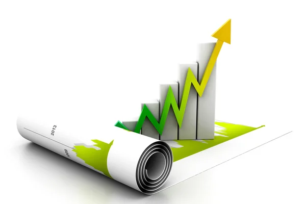 Business graph — Stock Photo, Image