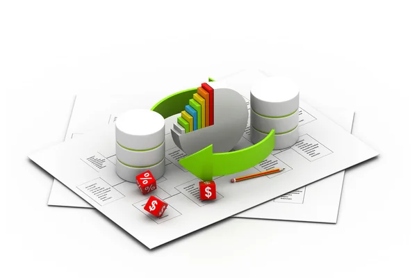 Databases concept.(business concept) — Stock Photo, Image