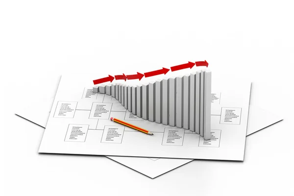 Business graph — Stock Photo, Image