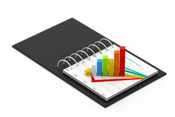 Business graph in chart — Stock Photo, Image