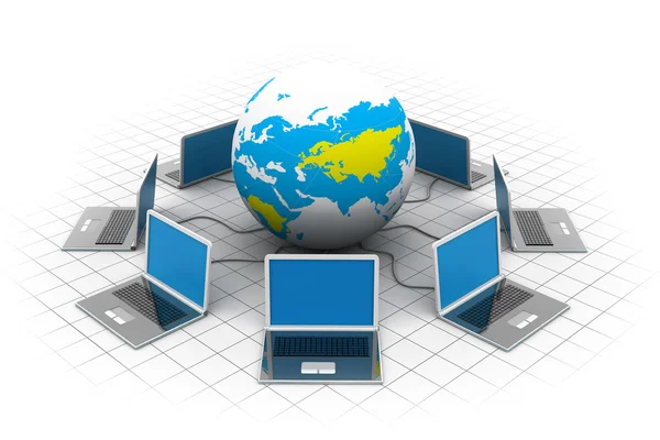 Globales Computernetzwerk — Stockfoto