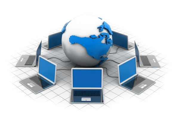 Global computer network — Stock Photo, Image