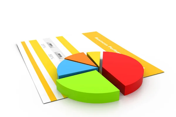 3d Financial report — Stock Photo, Image