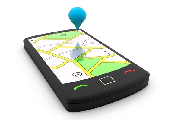 GPS del telefono cellulare — Foto Stock