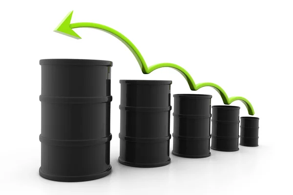 Rosnące ceny ropy naftowej — Zdjęcie stockowe