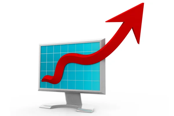 Business growth graph — Stock Photo, Image