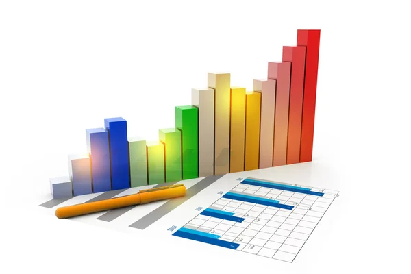 Affärsdiagram — Stockfoto