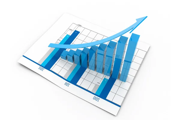 Affärsdiagram och diagram — Stockfoto