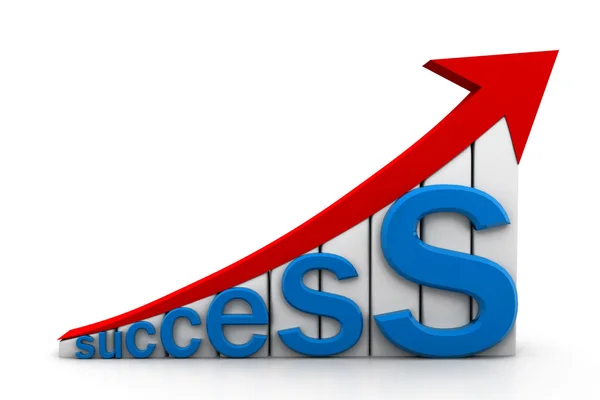 Success graph — Stock Photo, Image