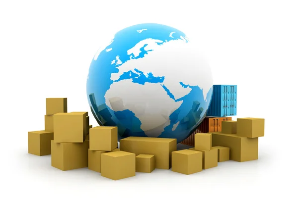 Global shipping — Stock Photo, Image