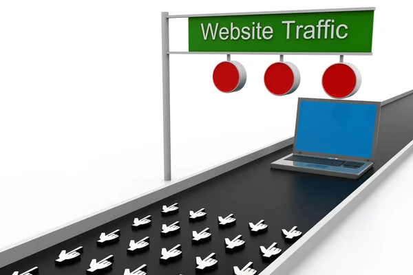 Website Traffic — Stock Photo, Image