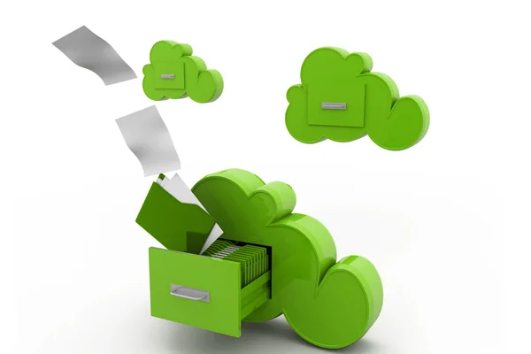 Cloud computing backup online — Fotografia de Stock