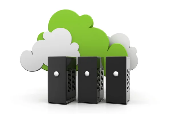 Серверы облачных вычислений — стоковое фото