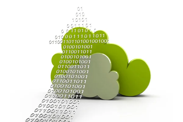 Cloud computing e upload — Foto Stock