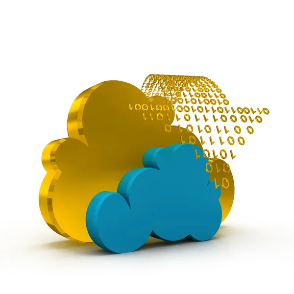 Download del cloud computing — Foto Stock