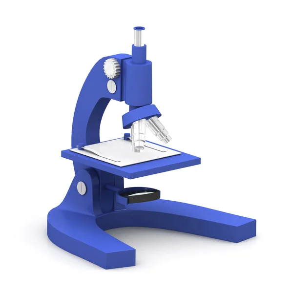3D-Microscoop op een witte achtergrond — Stockfoto