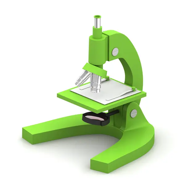 3D mikroskopu na białym tle — Zdjęcie stockowe