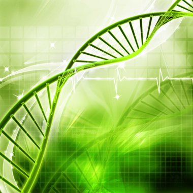 Digital illustration of DNA