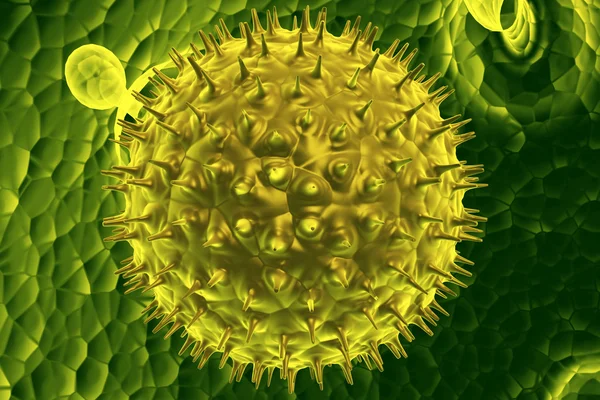 Gerçekçi render virüs — Stok fotoğraf