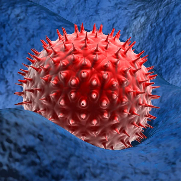 Realistische weergave van virus — Stockfoto