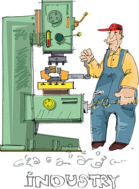 Metalworking - cartoon clipart