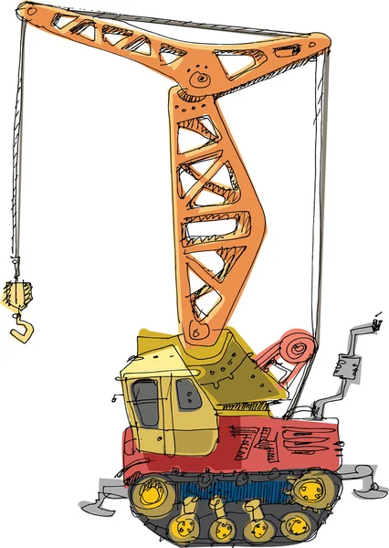 Crane - cartoon — Wektor stockowy