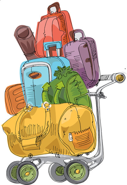 Груда багажа - мультфильм
