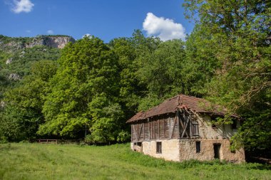 Issız bir köyün sonundaki harabeye dönmüş, boş bir eve dadanmış.
