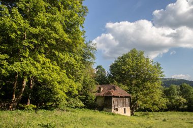 Issız bir köyün sonundaki harabeye dönmüş, boş bir eve dadanmış.
