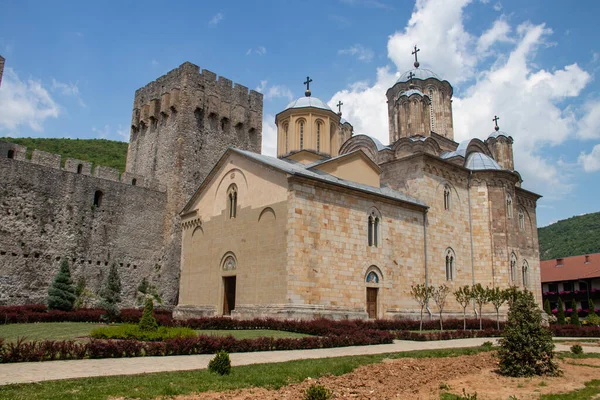 Das Manasija Kloster Auch Als Resava Bekannt Ist Ein Serbisch — Stockfoto