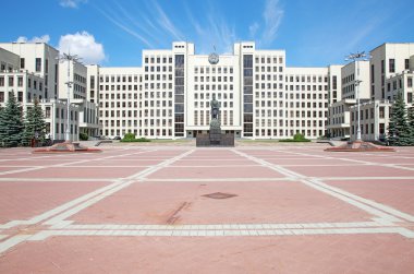 Minsk'te bina Parlamento. Belarus