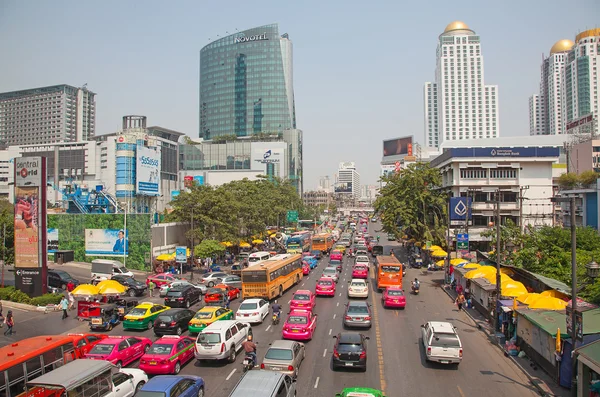 Atasco de tráfico en Bangkok —  Fotos de Stock