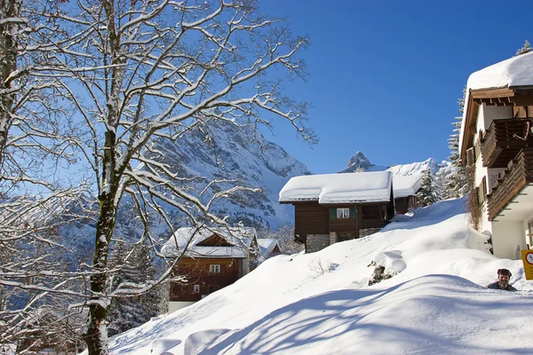 Casa vacanza invernale — Foto Stock