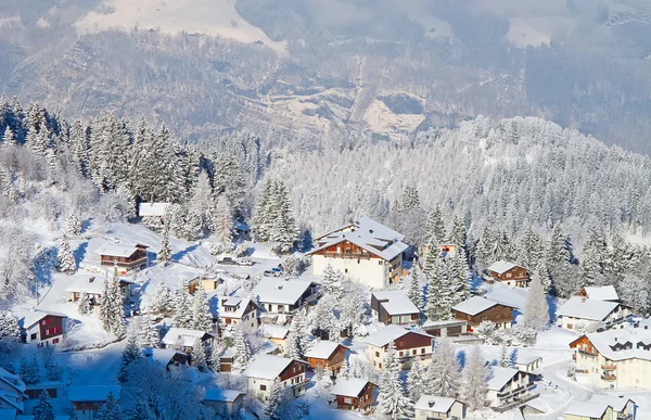 Skiën helling — Stockfoto