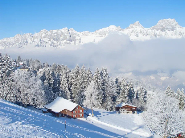 Winter in de Alpen — Stockfoto