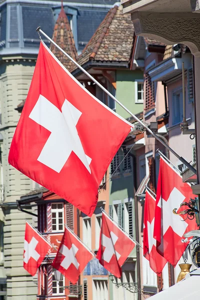 Alte strasse in zürch — Stockfoto