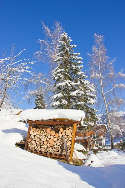 L'hiver dans les Alpes — Photo