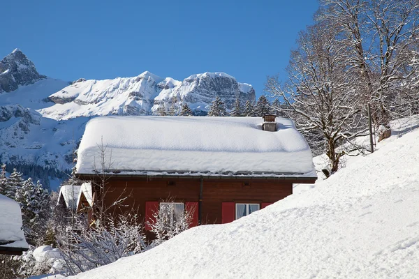 Winter in den Alpen — Stockfoto