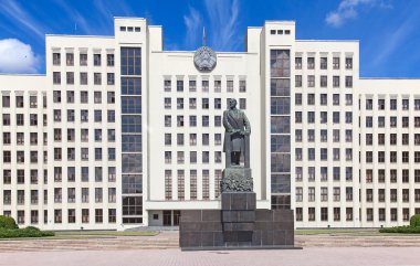 Minsk'te bina Parlamento. Belarus
