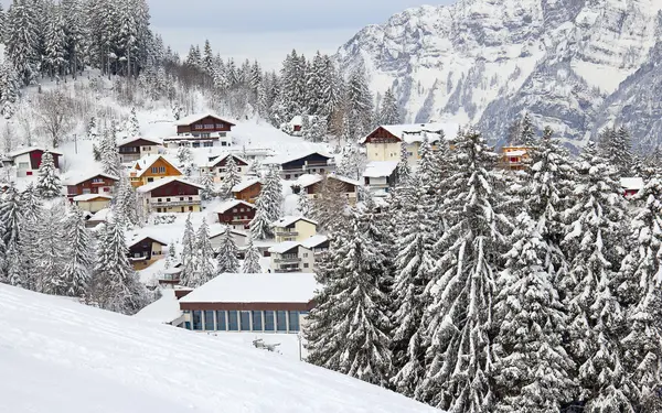 Zima w Alpach — Zdjęcie stockowe