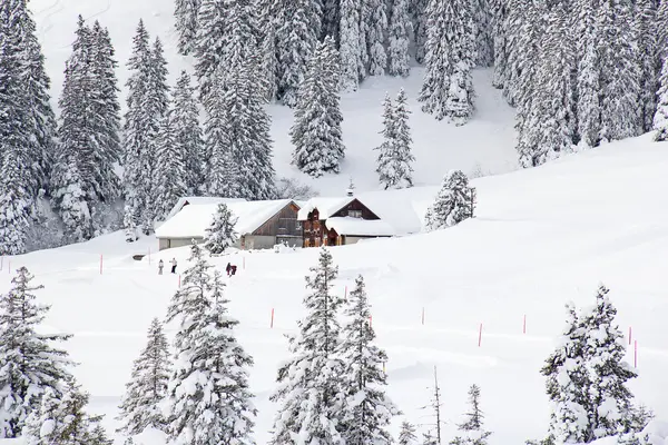 Winter in den Alpen — Stockfoto